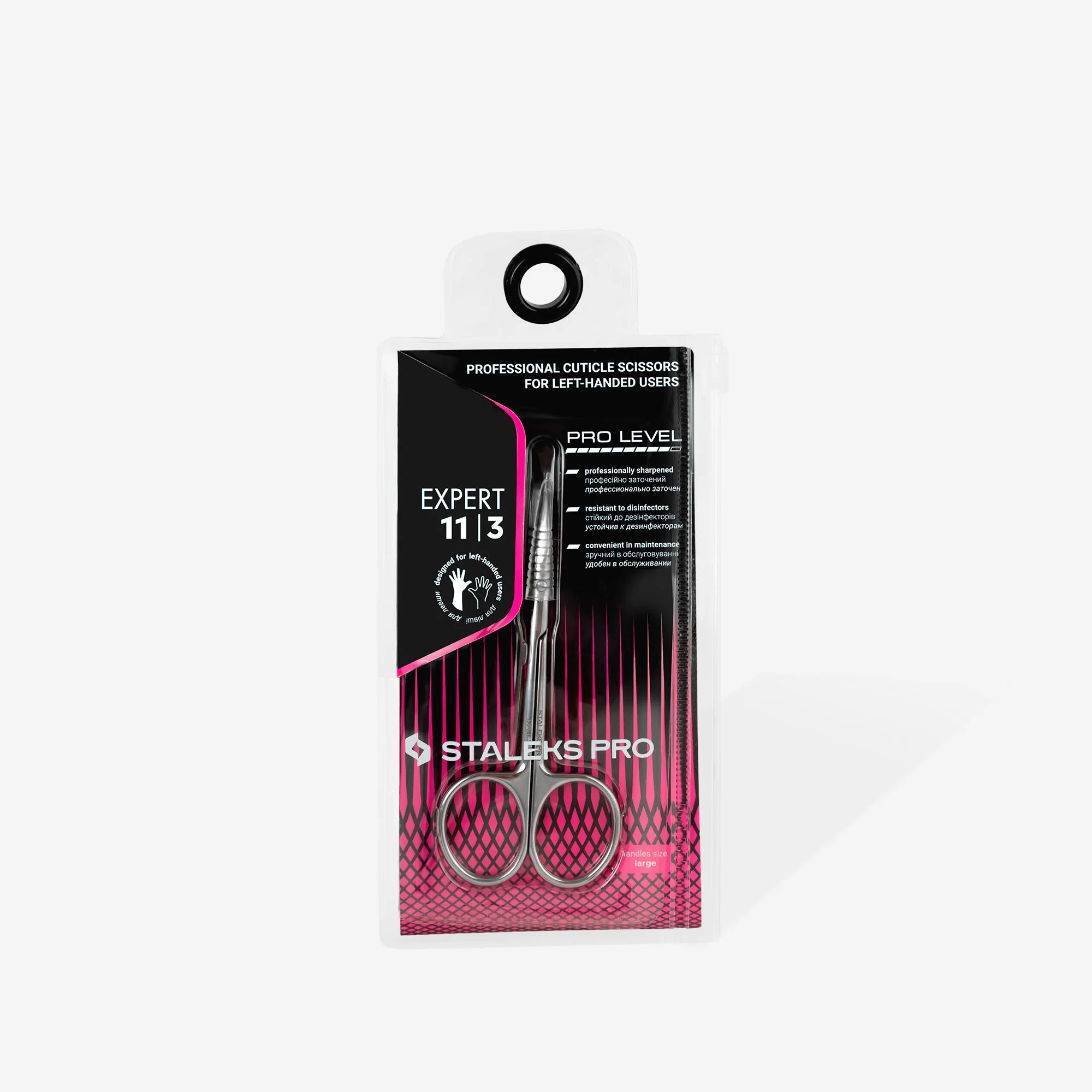 STALEKS PRO EXPERT PARA ZURDOS 11/3 TIJERAS PROFESIONALES CUTÍCULAS