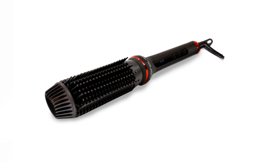 KIT PLANCHA C3 + CEPILLO HOT BRUSH BLACK RED