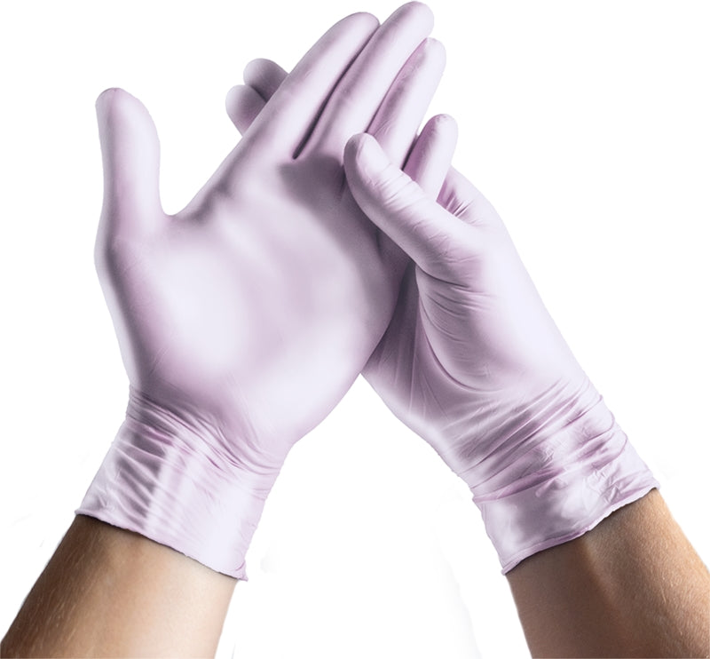 GUANTES NITRILO ESPEON LILA PERLADO TALLA M 100 UDS