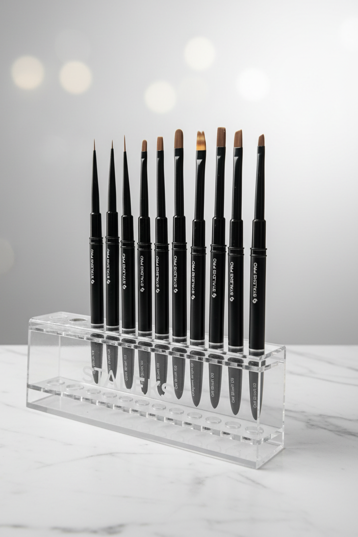 Colección de Pinceles Staleks Pro – Kit Profesional de 10 Pinceles