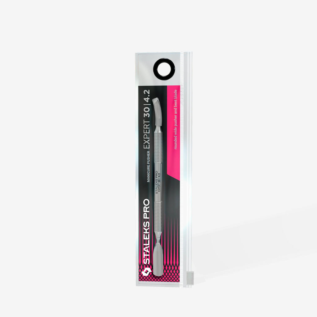 STALEKS PRO EMPUJADOR DE MANICURA EXPERT 30/4,2 CUCHARA/CUCHILLA DOBLADA