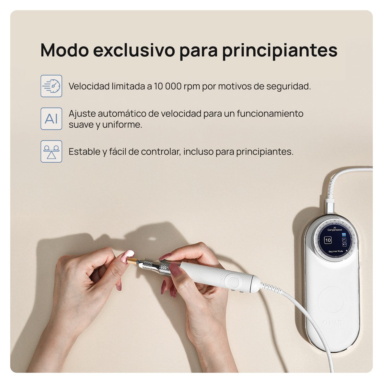 O'NAIL TORNO MICROMOTOR IA PROFESIONAL 1 PIEZA DE MANO 96W 50000 RPM