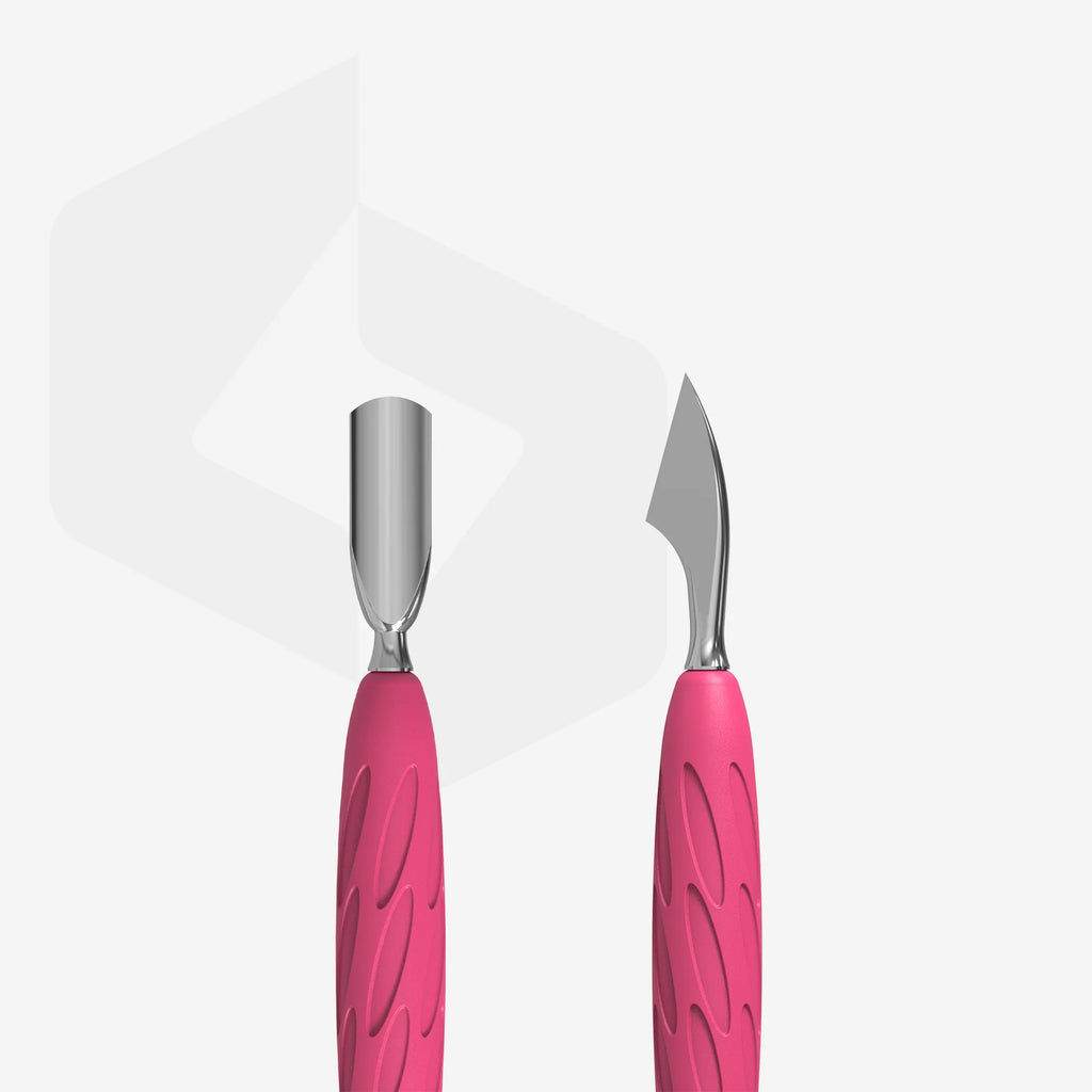 STALEKS PRO EMPUJADOR DE MANICURA UNIQ 10 "GUMMY" MANGO DE SILICONA 10/3