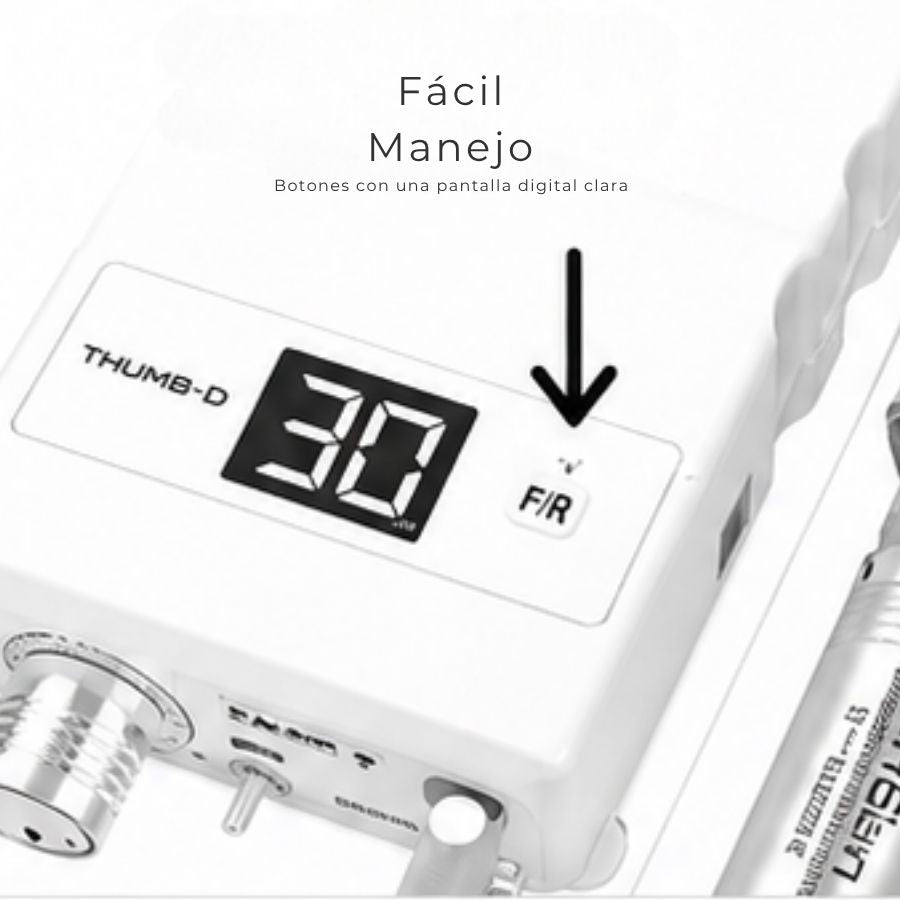 SAESHIN TORNO MICROMOTOR THUMB DIGITAL PORTATIL BLANCO 30.000 RPM