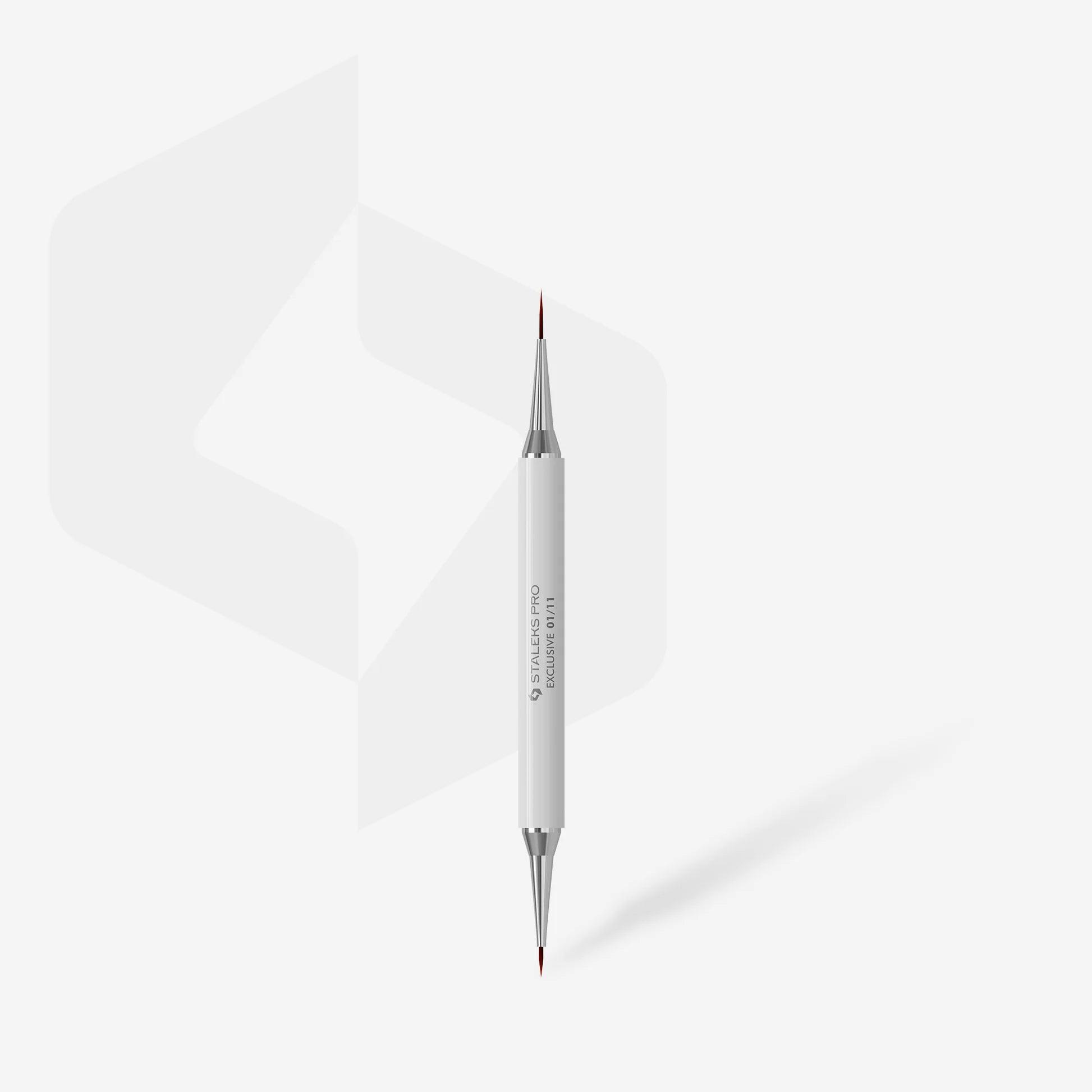 STALEKS PRO PINCEL EXCLUSIVE 01/11 DOBLE PUNTA BLANCO LINER 7MM / GEL 12MM