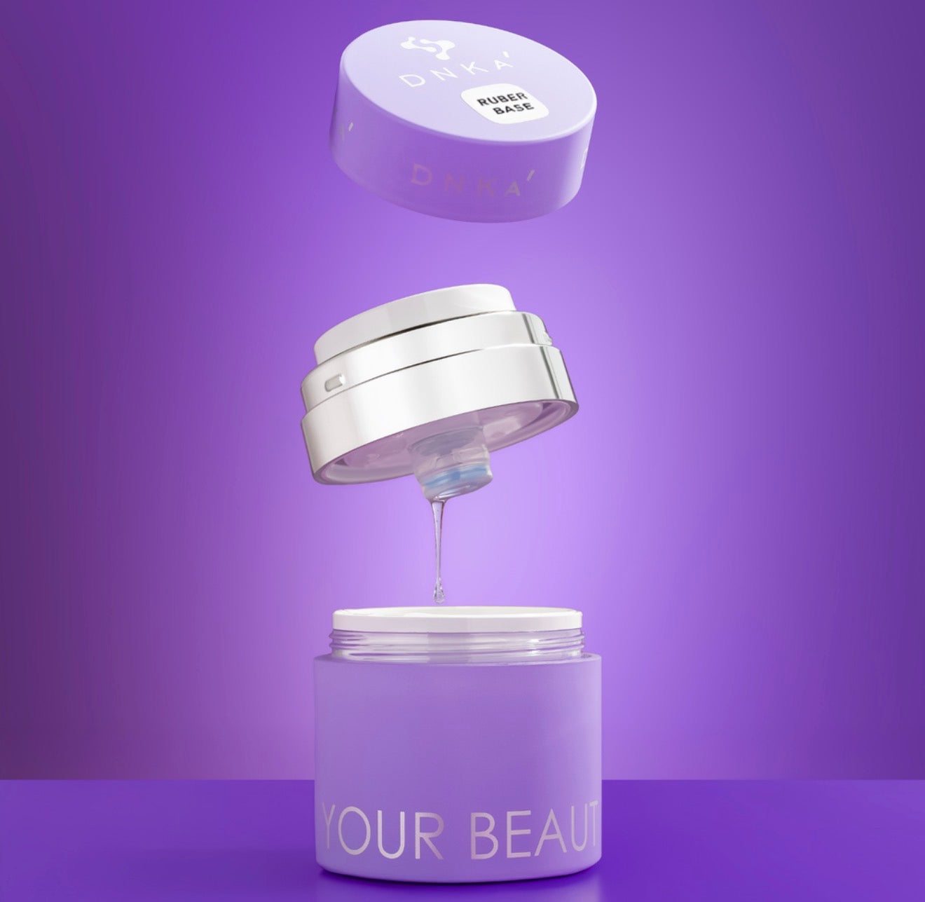 RUBBER BASE NEW FORMULA "DNKA", 30 ml Pump