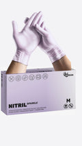 GUANTES NITRILO ESPEON LILA PERLADO TALLA M 100 UDS