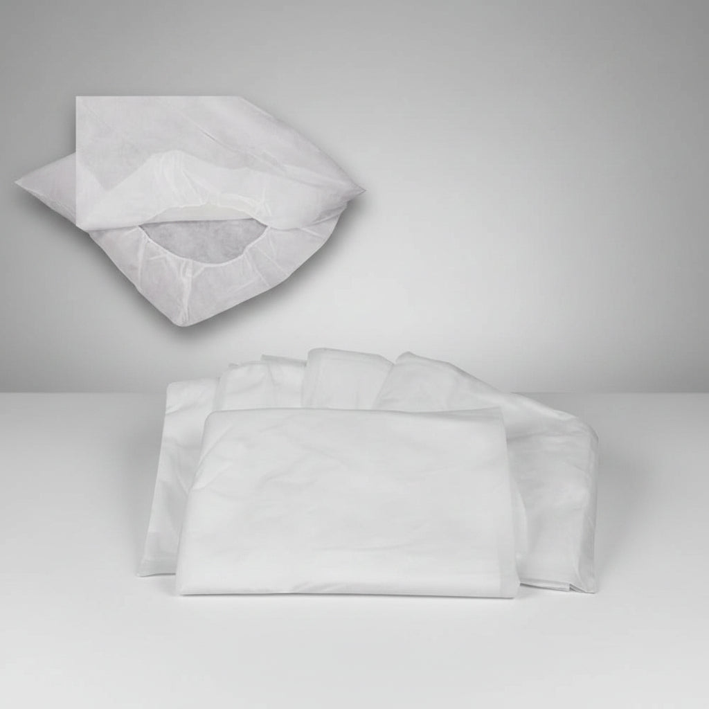 PAQUETE SABANA DESECHABLE AJUSTABLE CUBRECAMILLA 65X180