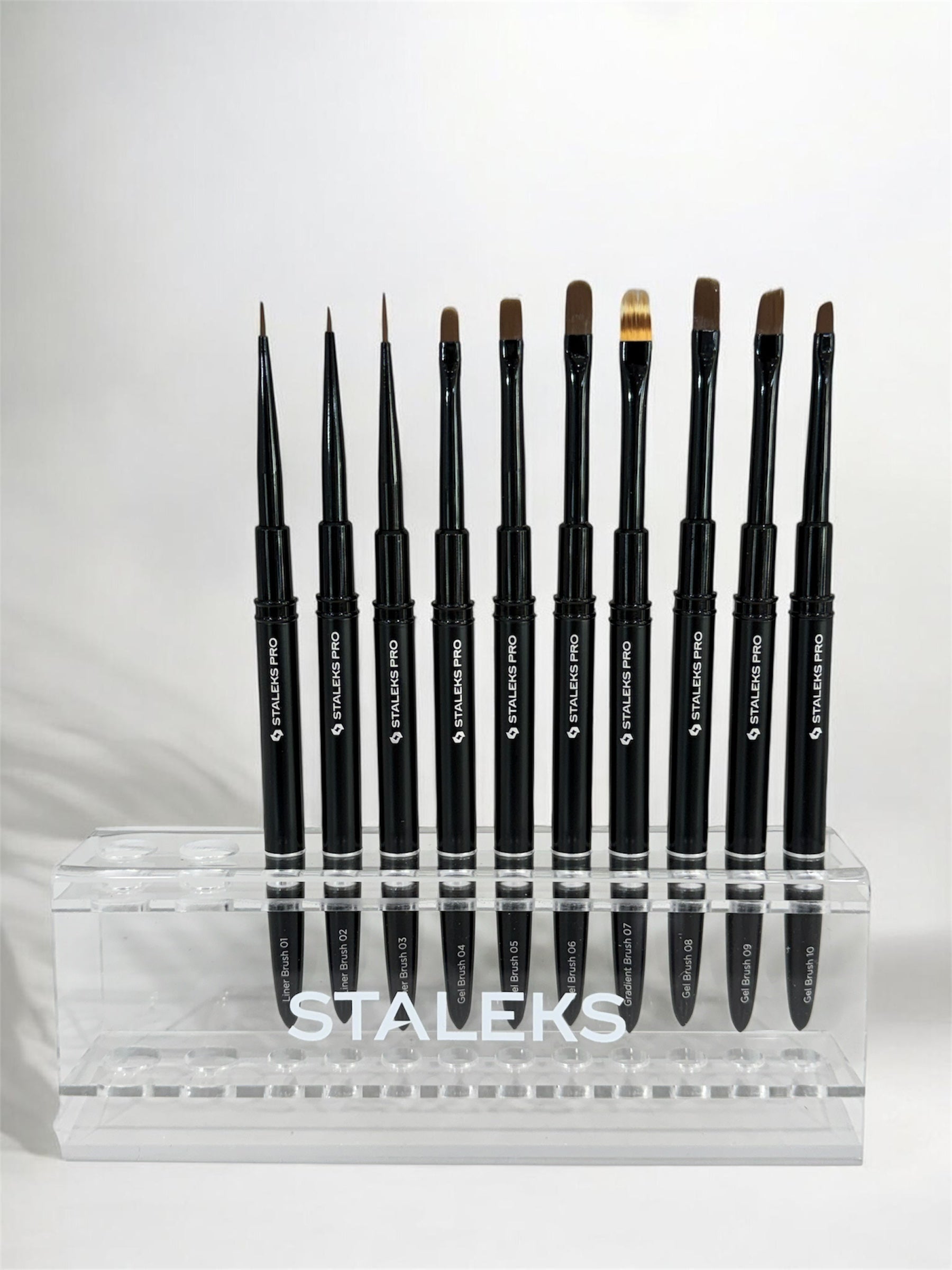 Colección de Pinceles Staleks Pro – Kit Profesional de 10 Pinceles