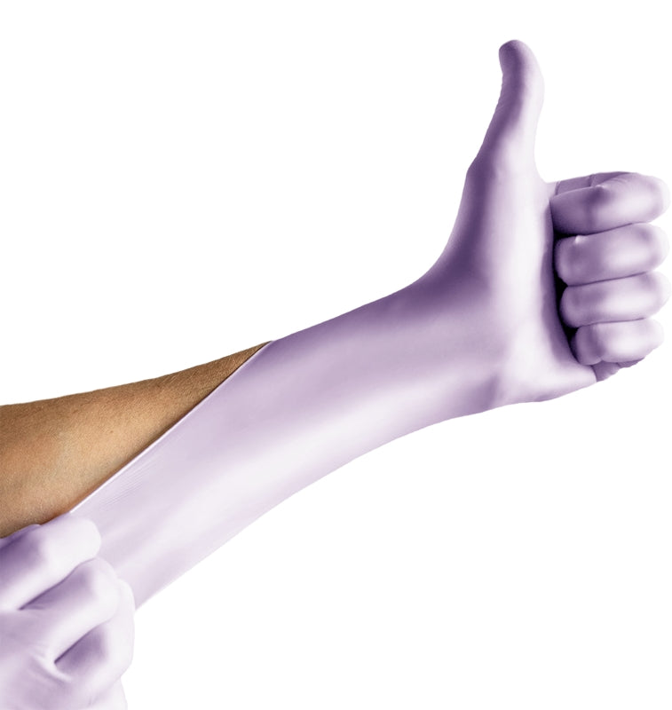 GUANTES NITRILO ESPEON LILA PERLADO TALLA S 100 UDS