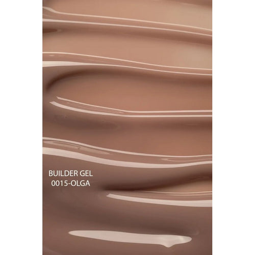 DNKa' BUILDER GEL NEW FORMULA #0015 OLGA, gel de modelado para manicura profesional uñas, consistencia medianamente espesa.