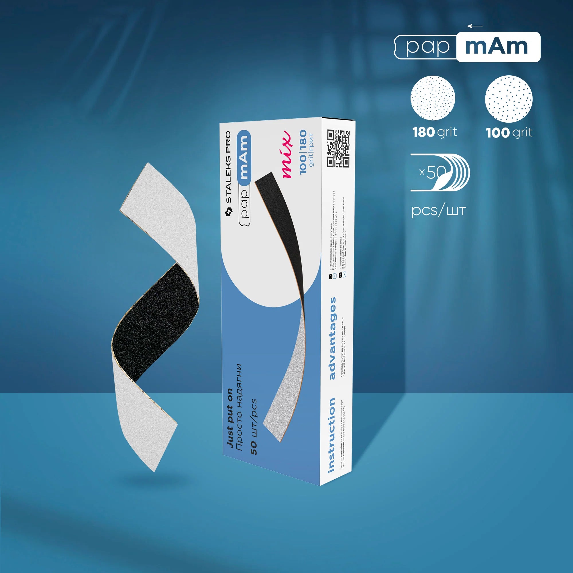 STALEKS PRO LIMAS DESECHABLES PAP MAM MIX EXPERT 22 GRANO 100/180 (50 UNID.)