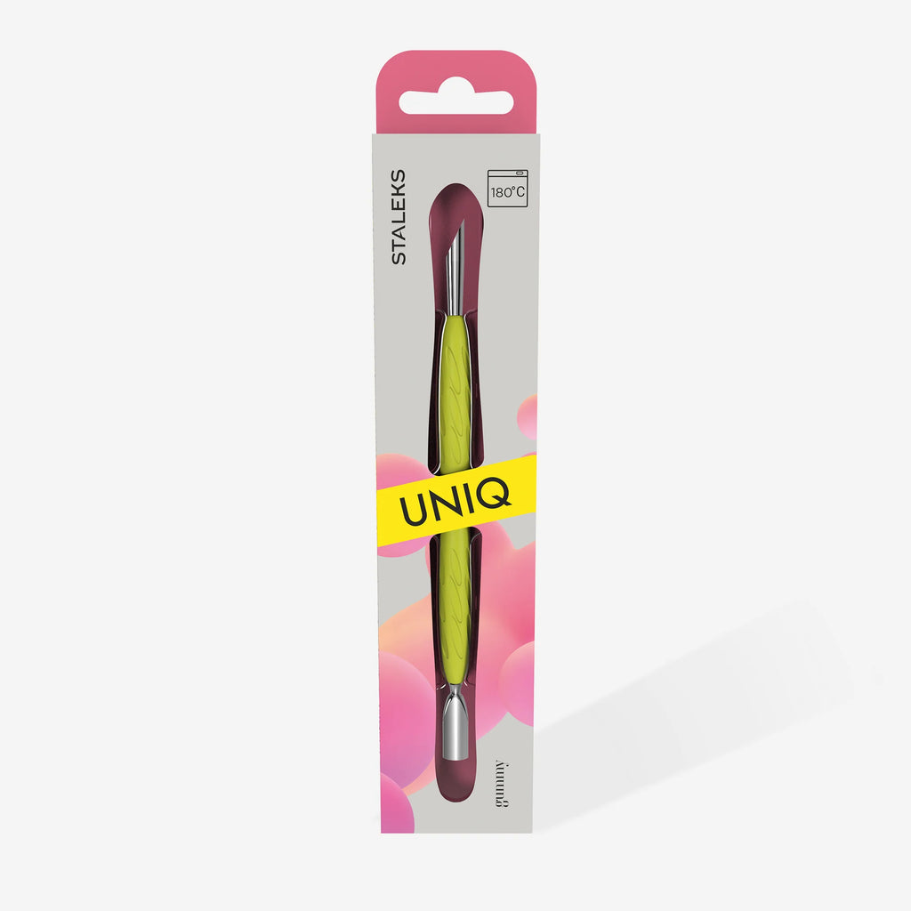 STALEKS PRO EMPURRADOR DE CUTÍCULAS UNIQ 10 "GUMMY" CABO DE SILICONE 10/4,2