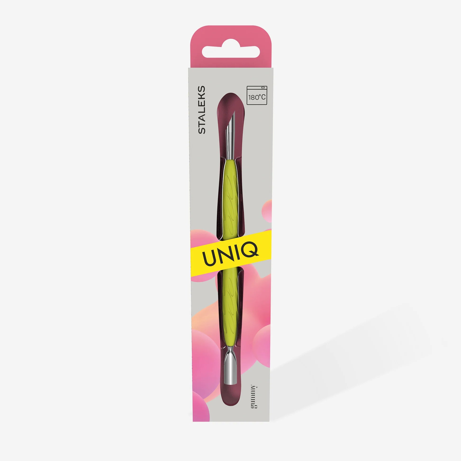 STALEKS PRO EMPURRADOR DE CUTÍCULAS UNIQ 10 "GUMMY" CABO DE SILICONE 10/4,2