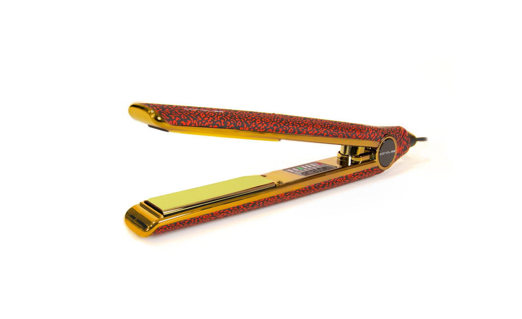 KIT PLANCHA C1 + TENACILLAS C-TRIP RED LEOPARD