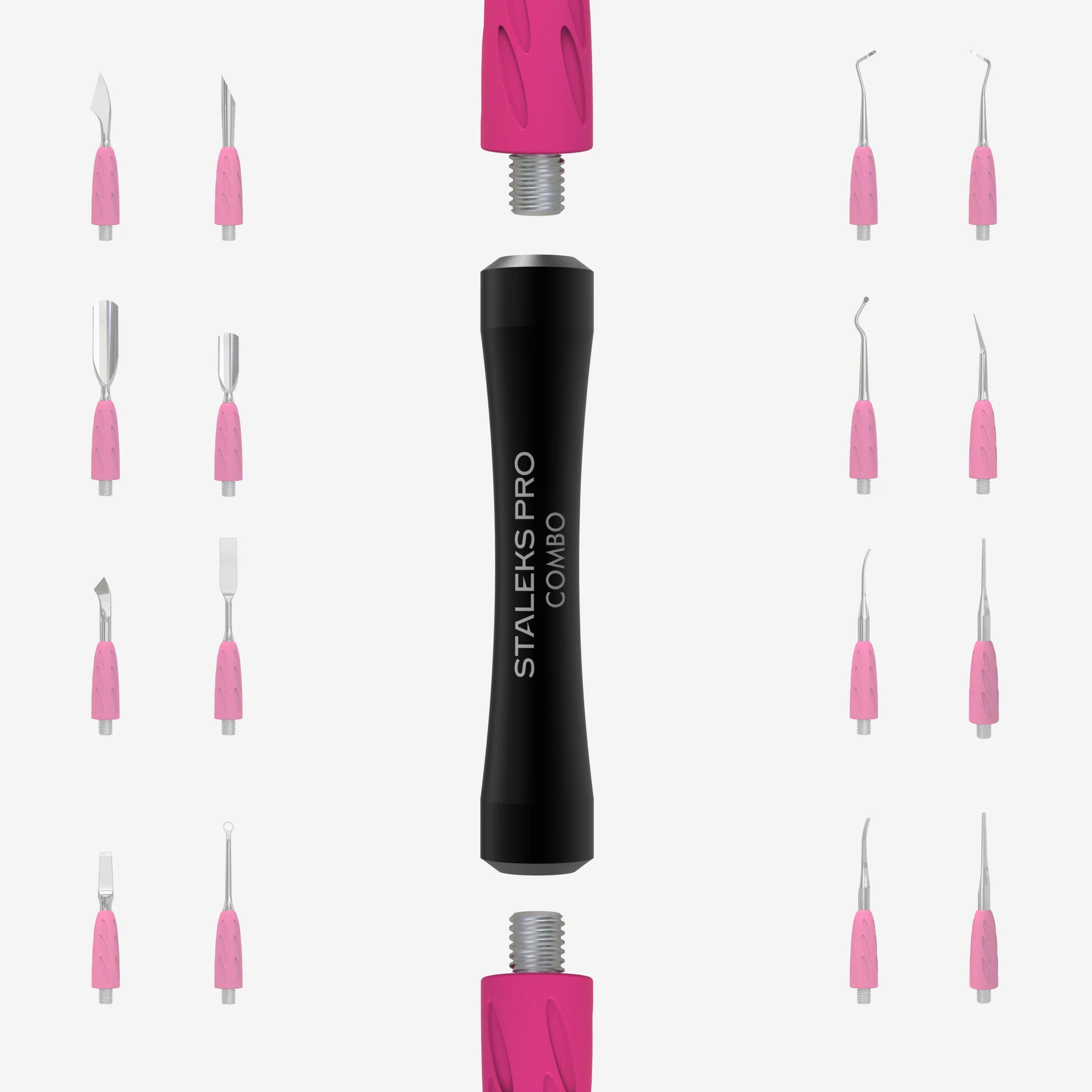 STALEKS PRO MANGO EMPUJADOR COMBO UNIQ 10 NEGRO PIEZA REEMPLAZABLE