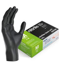GUANTES NITRILO SANTEX NEGRO SIN POLVO TALLA M 100 UDS