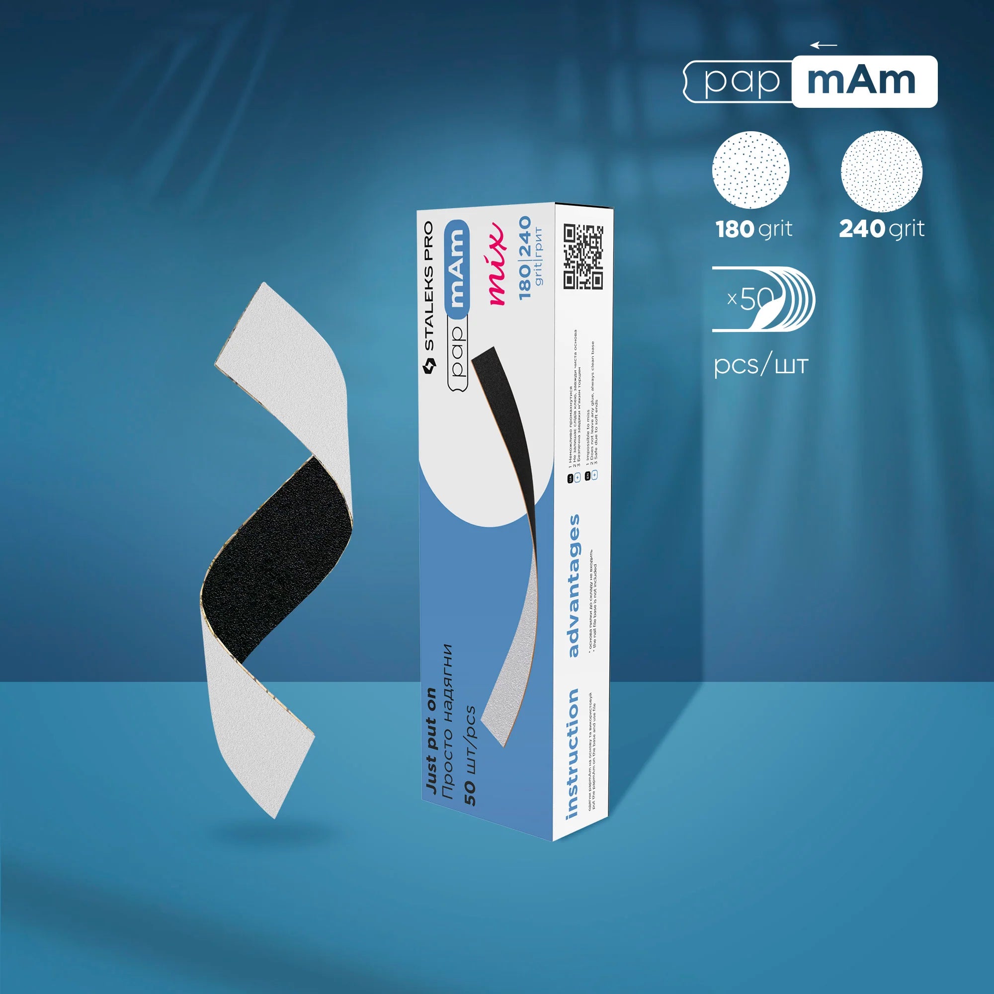STALEKS PRO LIMAS DESECHABLES PAP MAM MIX EXPERT 22 GRANO 180/240 (50 UNID.)