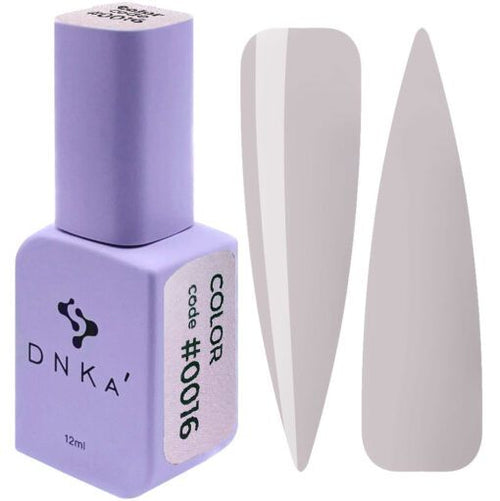 DNKa' COLOR GEL POLISH #0016 12ML, esmalte de gel de alta pigmentación para manicura profesional en uñas.
