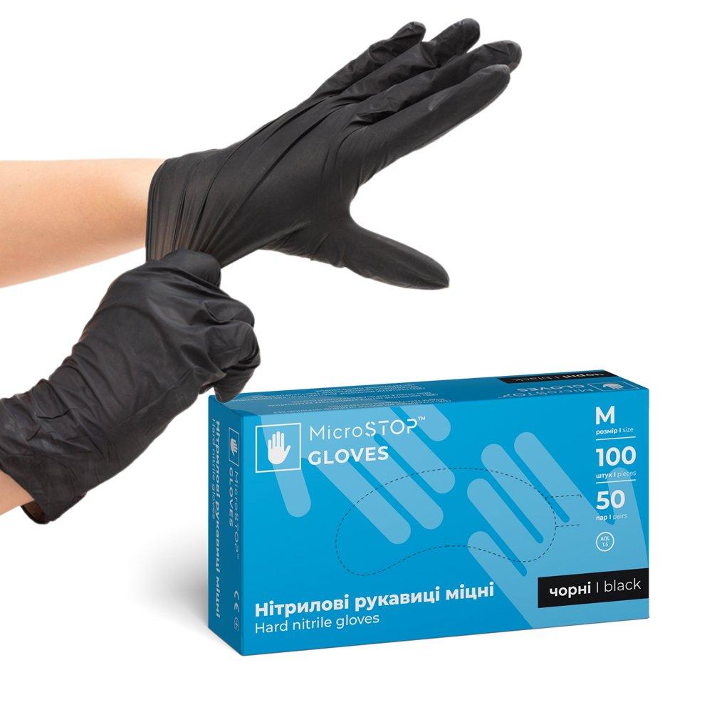 GUANTES NITRILO MICROSTOP TALLA M 100 UDS