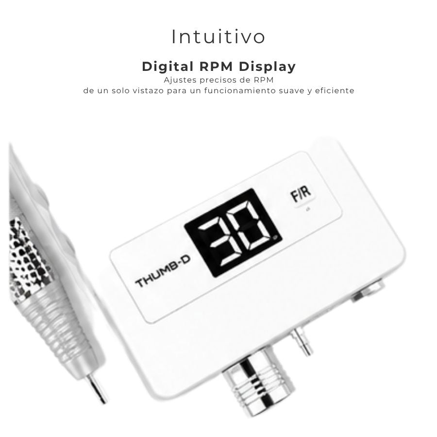 SAESHIN TORNO MICROMOTOR THUMB DIGITAL PORTATIL BLANCO 30.000 RPM
