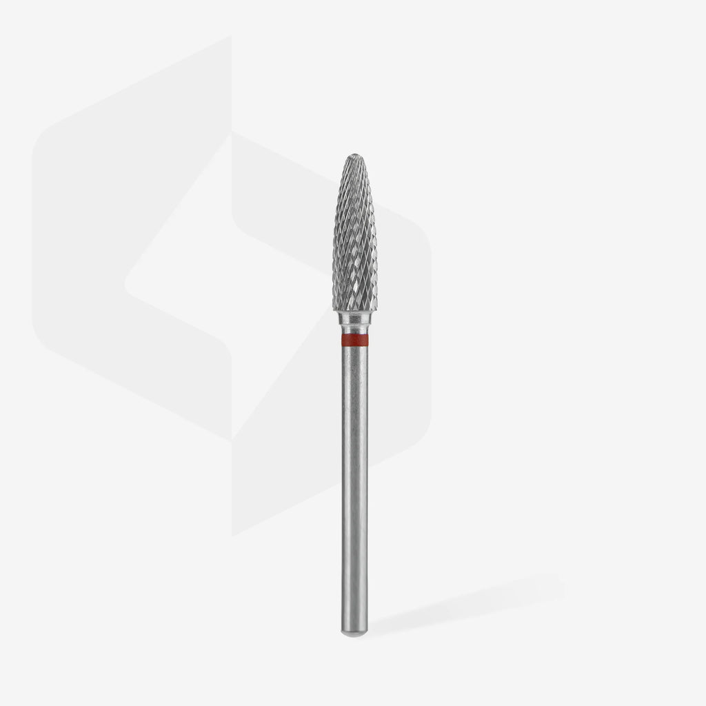 STALEKS PRO BROCA DE CARBURO EXPERT ROJO DIÁMETRO 4MM / PARTE ÚTIL 14MM