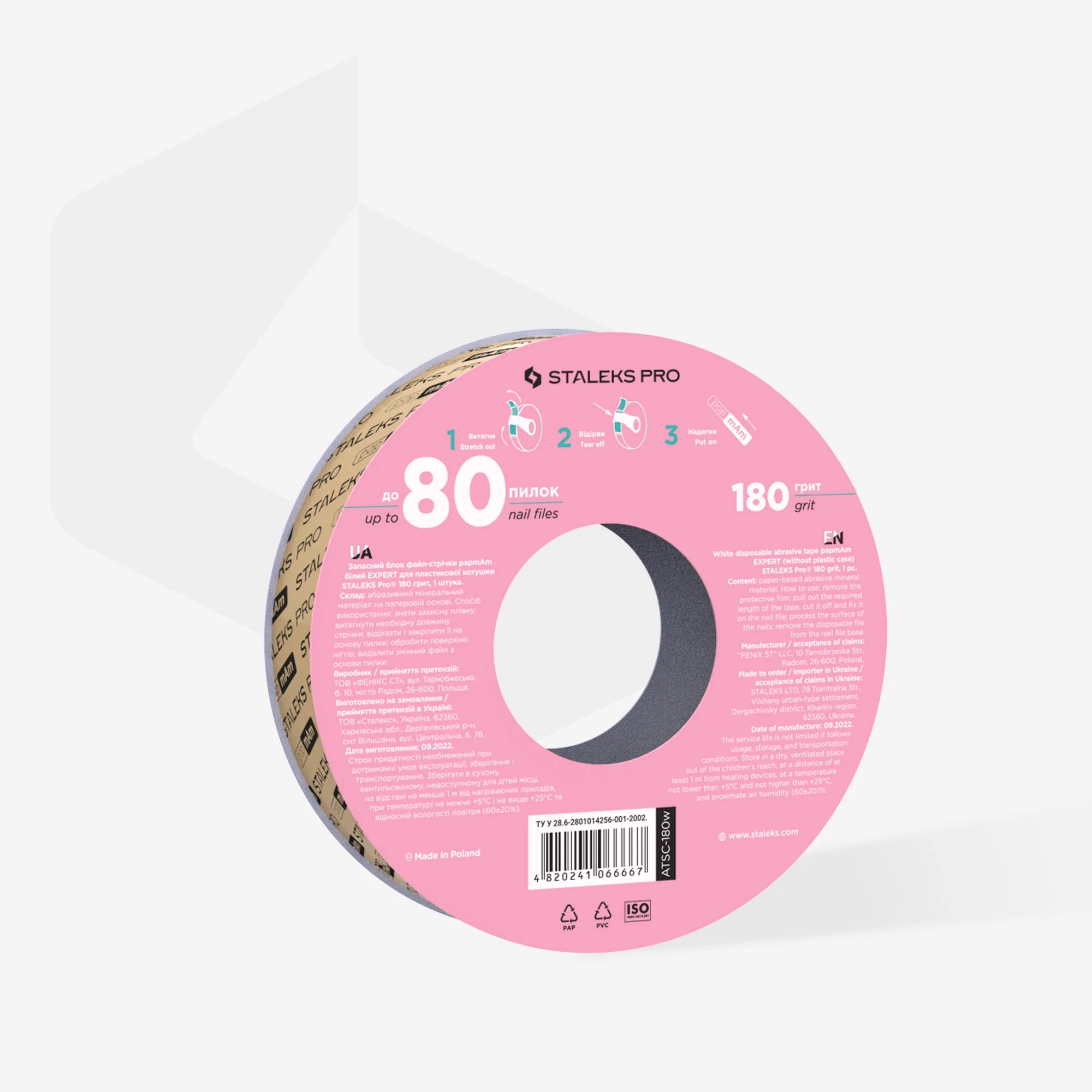 STALEKS PRO BOBINA RECAMBIO LIMA DONUT PAP MAM LIMA DESECHABLE EXPERT GRANO 150