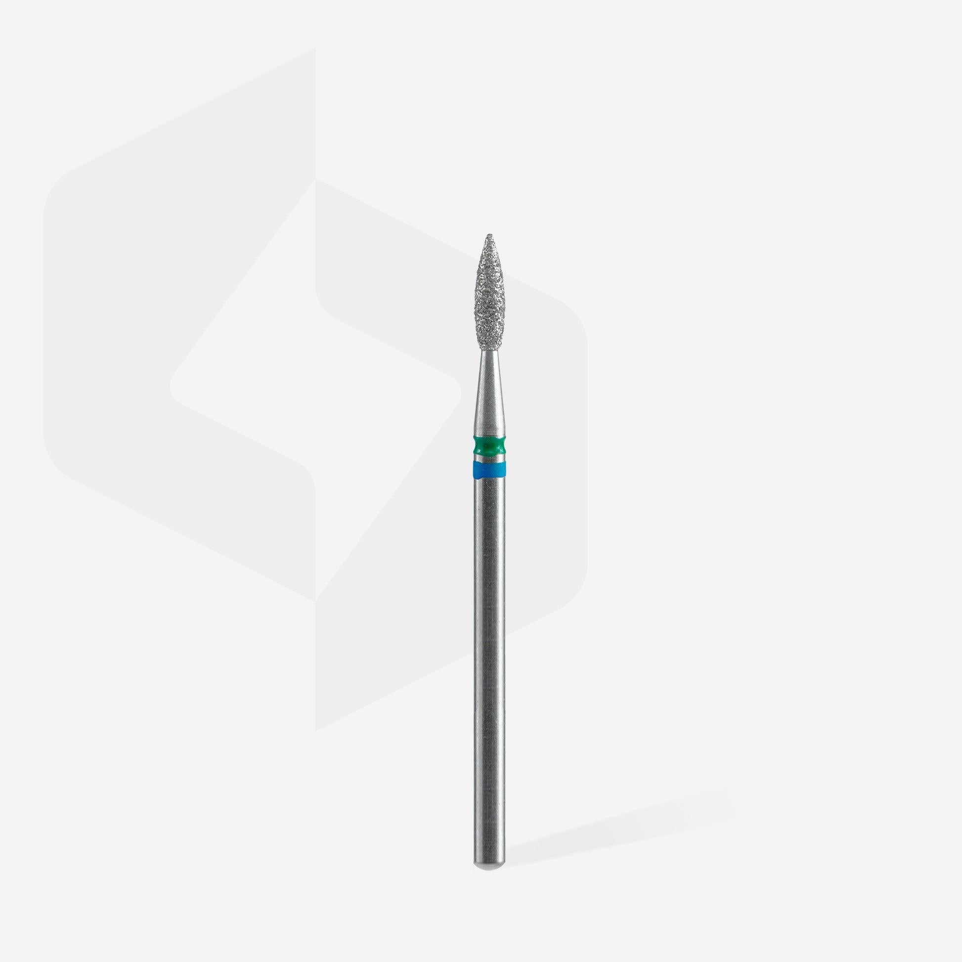 STALEKS PRO EXPERT FRESA DE DIAMANTE LLAMA DUO AZUL/VERDE 21/8MM