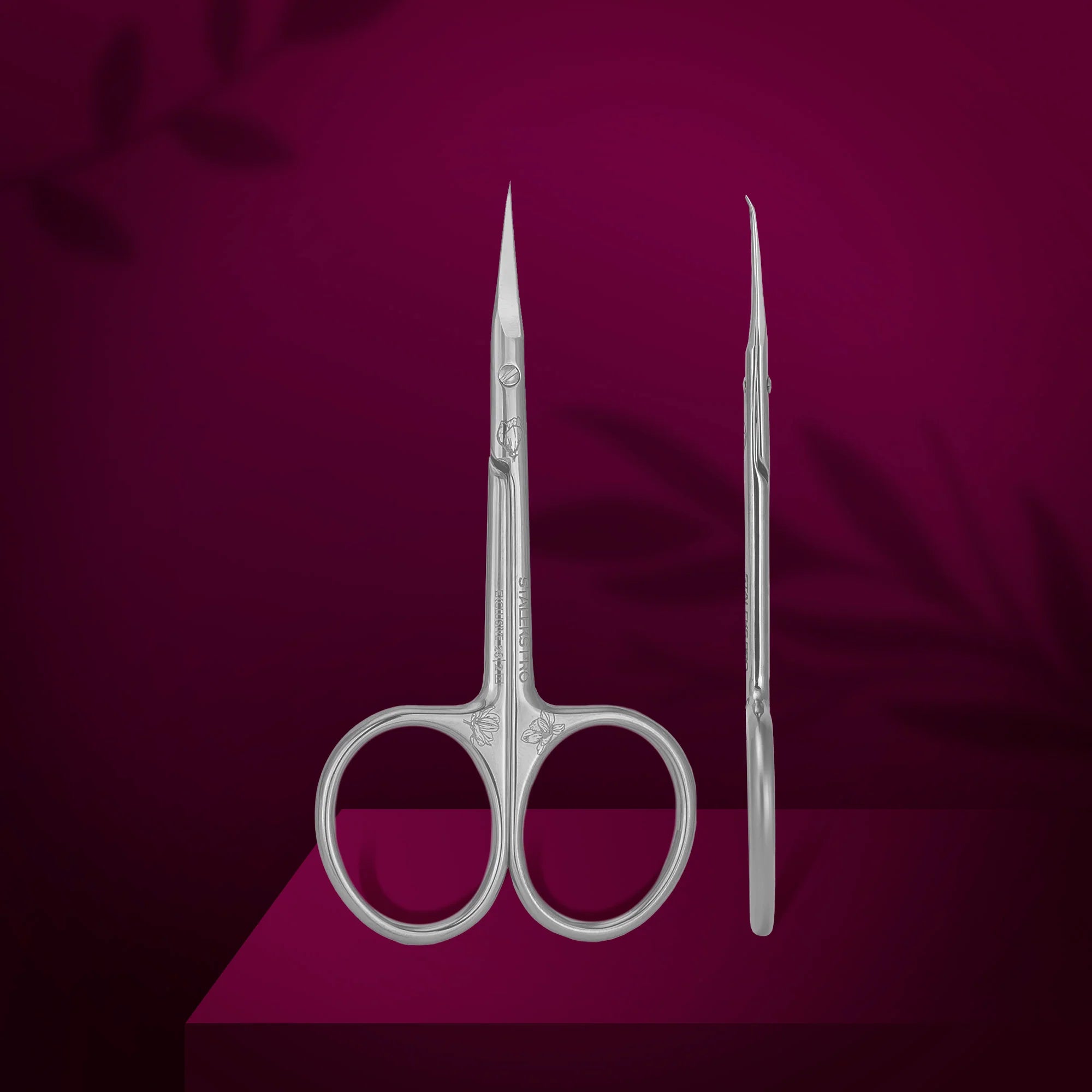 STALEKS PRO SX-23/2 EXCLUSIVE MAGNOLIA TIJERAS PROFESIONALES CUTÍCULAS CON GANCHO