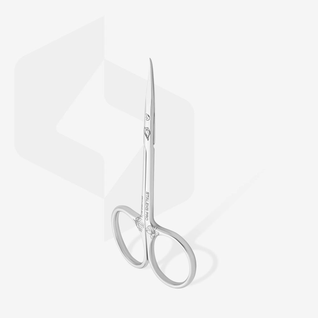 STALEKS PRO SX-21/1 EXCLUSIVE MAGNOLIA TIJERAS PROFESIONALES CUTÍCULAS CON GANCHO
