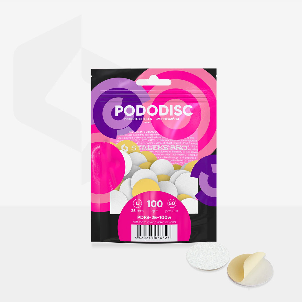 STALEKS PRO RECAMBIO PODODISC EXPERT L25 ESPONJA GRANO 100 (50 UNID.)