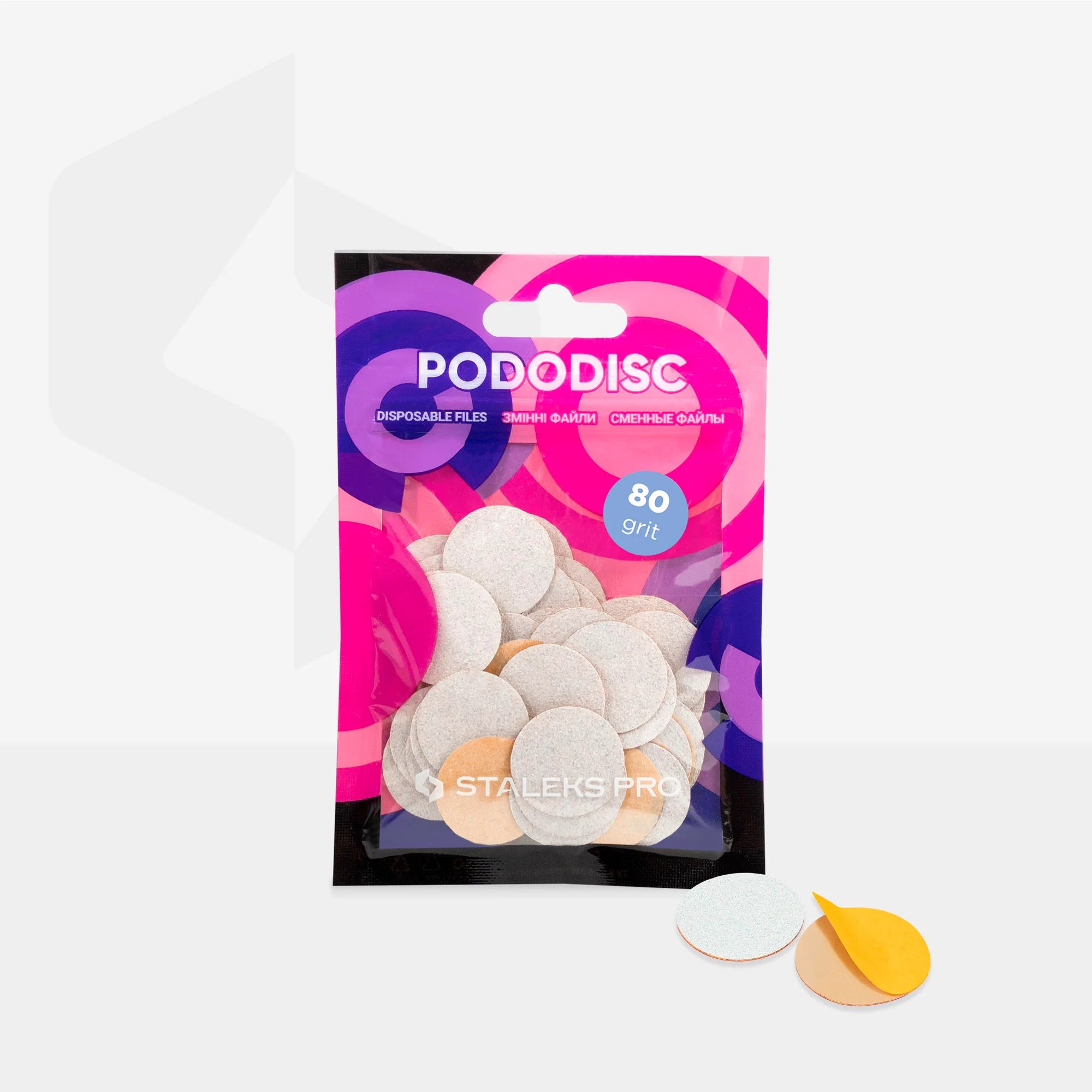 STALEKS PRO RECAMBIO PODODISC EXPERT M GRANO 80 (50 UNID.)