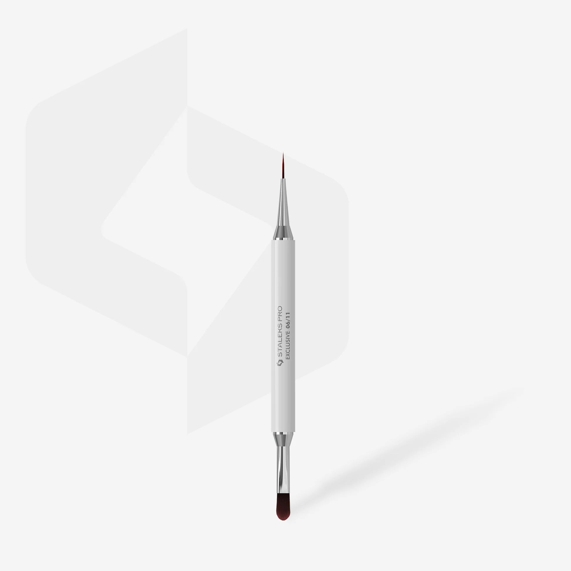 STALEKS PRO PINCEL EXCLUSIVE 06/11 DOBLE PUNTA BLANCO GEL 11MM / LINER 12MM